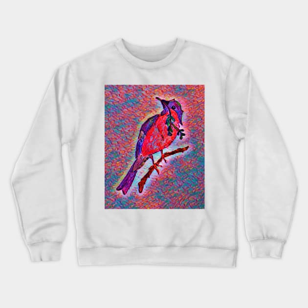Bird of Peace Crewneck Sweatshirt by jenbeeart